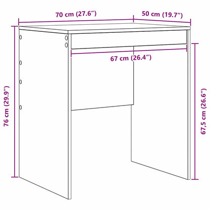 Scrivania Rovere Sonoma 70 x 50 x 76 cm | homemem39