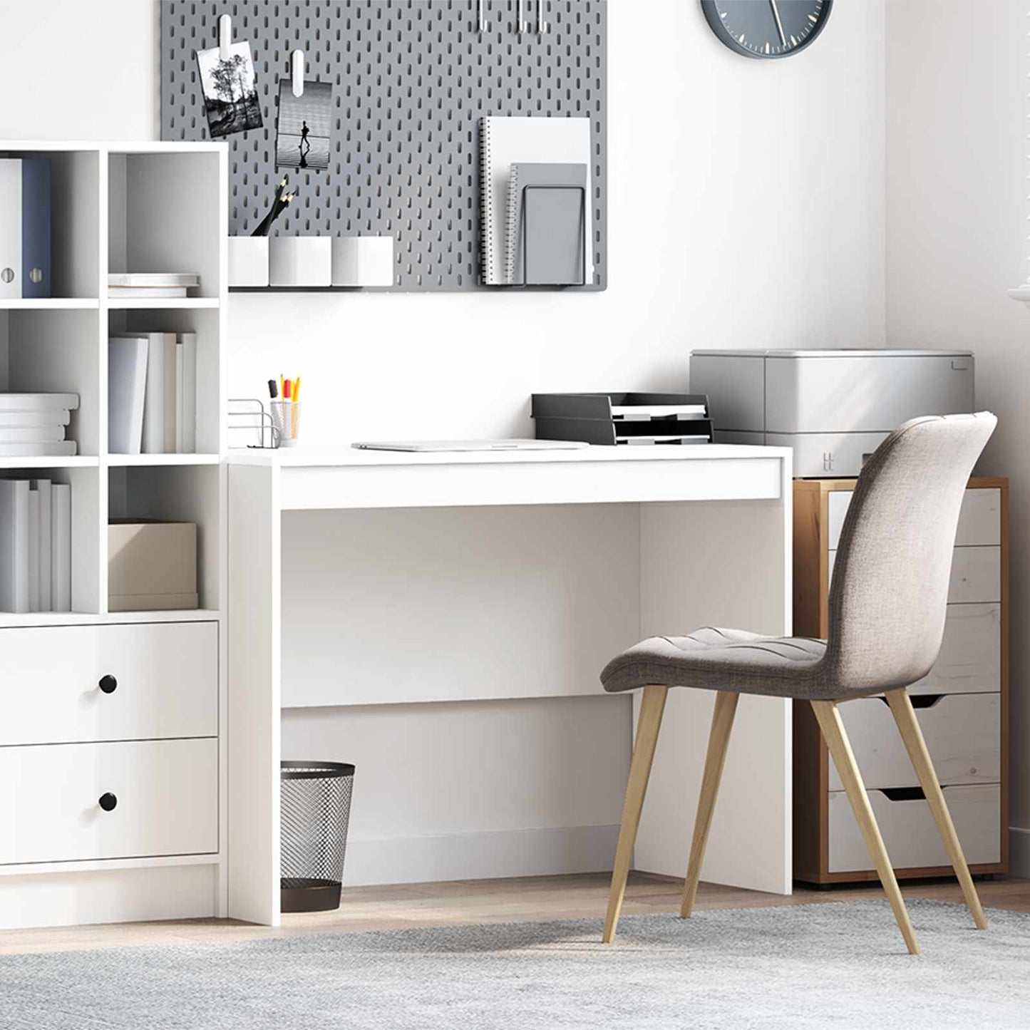 Scrivania Bianco 100 x 50 x 76 cm | homemem39