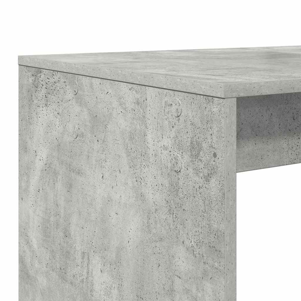 Scrivania Grigio cemento 108 x 55 x 103.5 cm Legno multistrato | homemem39