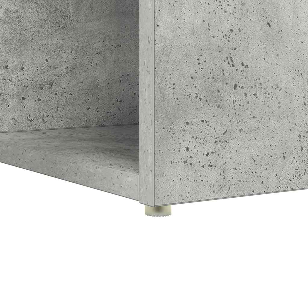 Scrivania Grigio cemento 108 x 55 x 103.5 cm Legno multistrato | homemem39