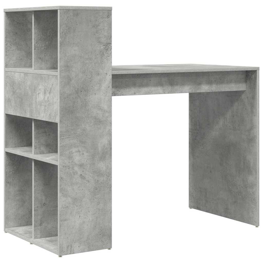 Scrivania Grigio cemento 108 x 55 x 103.5 cm Legno multistrato