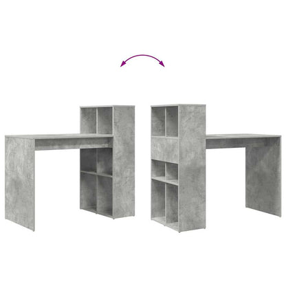 Scrivania Grigio cemento 108 x 55 x 103.5 cm Legno multistrato