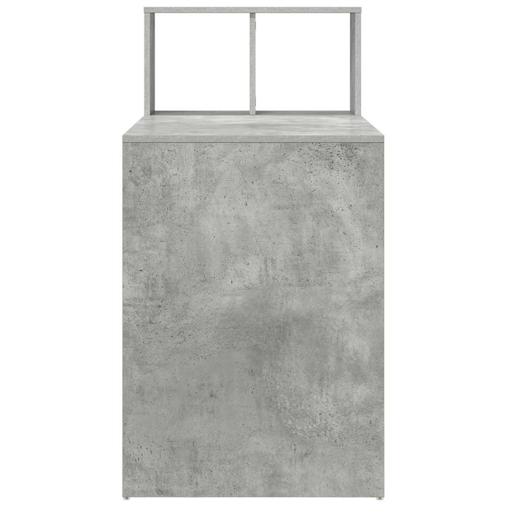 Scrivania Grigio cemento 108 x 55 x 103.5 cm Legno multistrato | homemem39