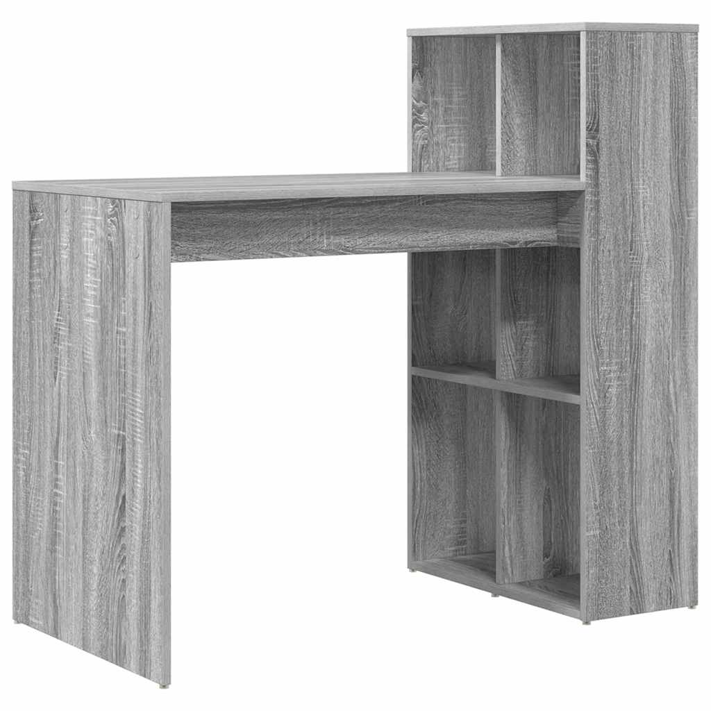 Scrivania Grigio Sonoma 108 x 55 x 103.5 cm Legno multistrato | homemem39