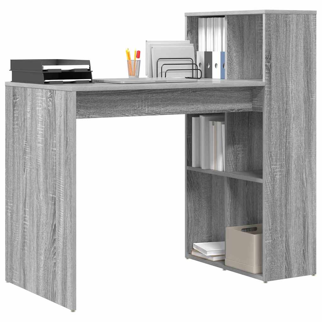 Scrivania Grigio Sonoma 108 x 55 x 103.5 cm Legno multistrato | homemem39