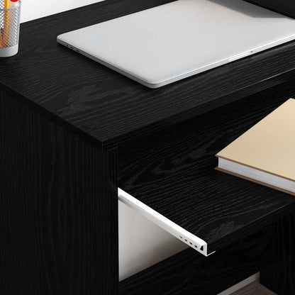 Scrivania Rovere Nero 106 x 41 x 88.5 cm Legno multistrato | homemem39