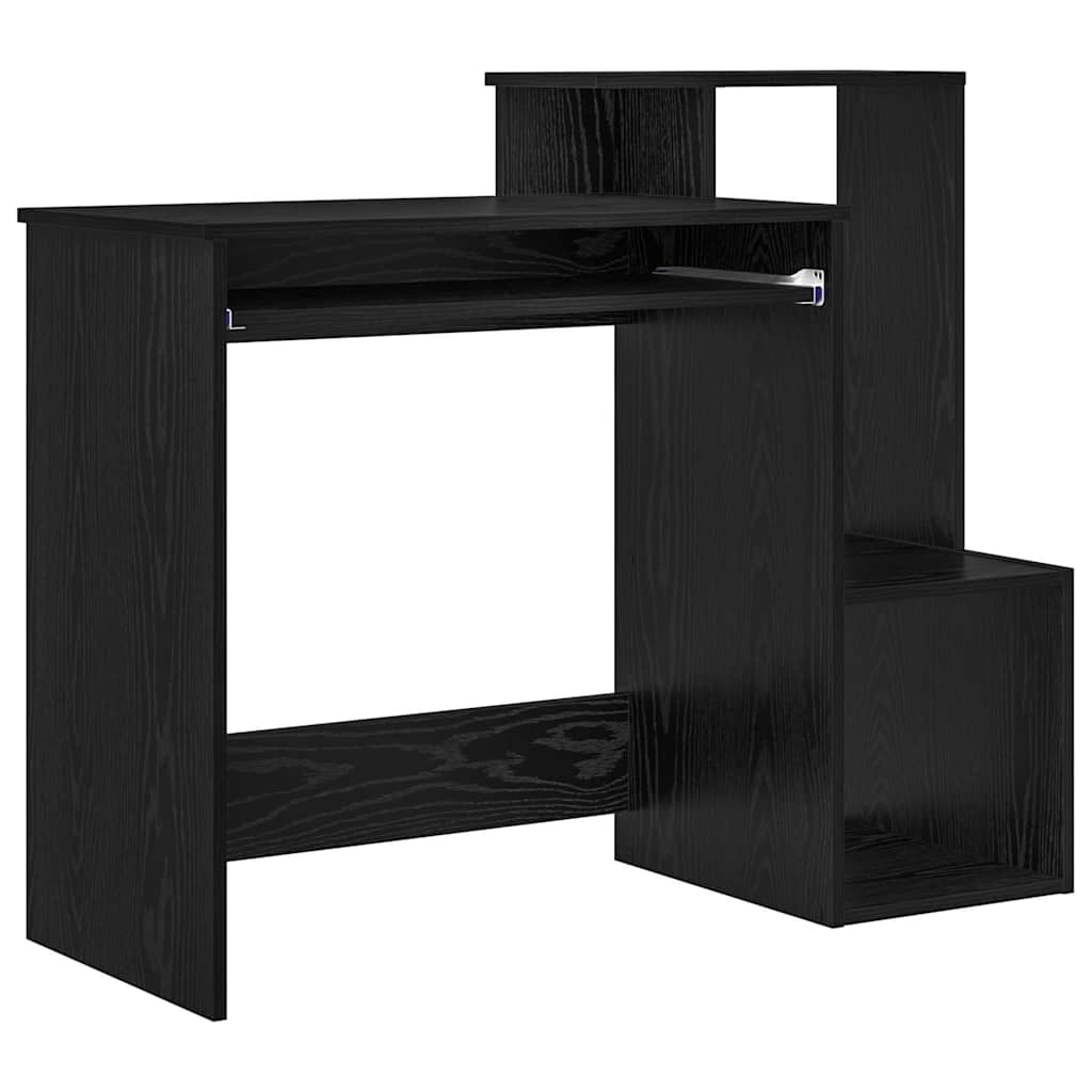 Scrivania Rovere Nero 106 x 41 x 88.5 cm Legno multistrato
