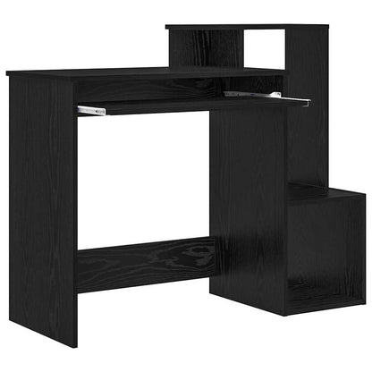 Scrivania Rovere Nero 106 x 41 x 88.5 cm Legno multistrato