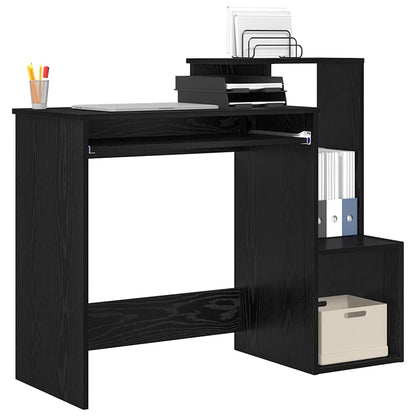 Scrivania Rovere Nero 106 x 41 x 88.5 cm Legno multistrato