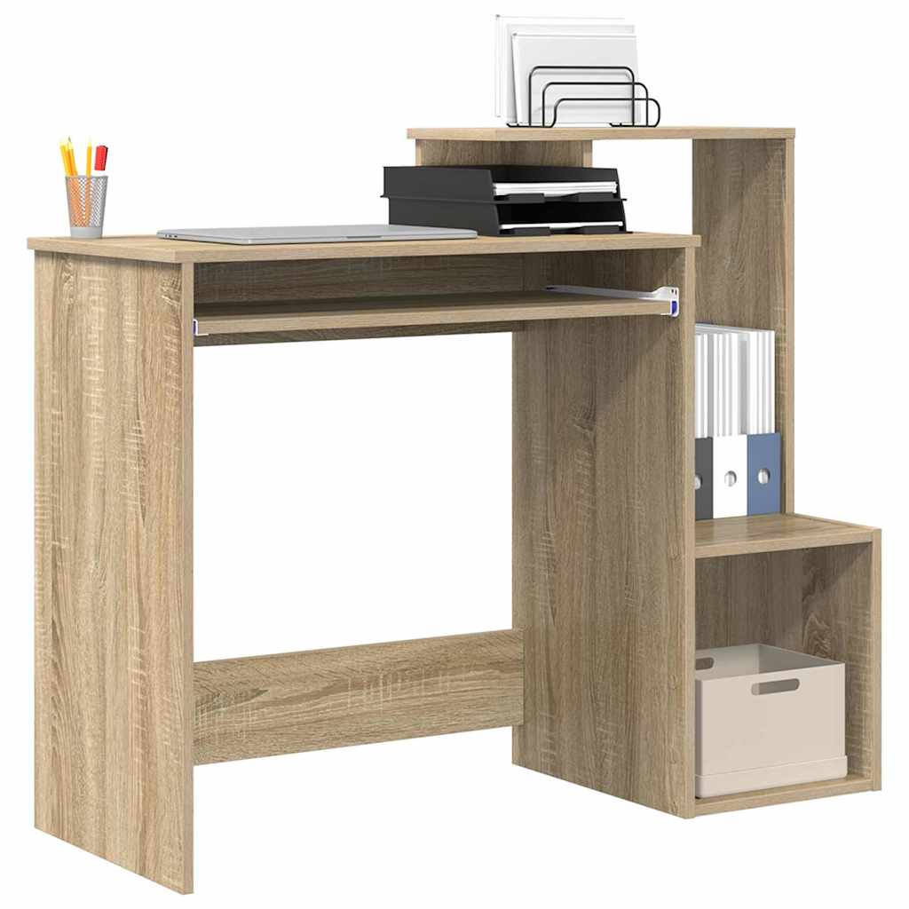 Scrivania Rovere Sonoma 106 x 41 x 88.5 cm Legno multistrato | homemem39