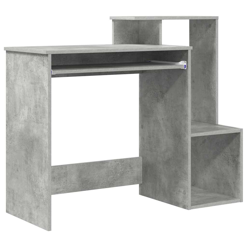 Scrivania Grigio cemento 106 x 41 x 88.5 cm Legno multistrato