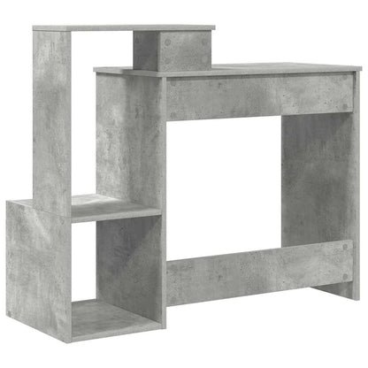 Scrivania Grigio cemento 106 x 41 x 88.5 cm Legno multistrato | homemem39