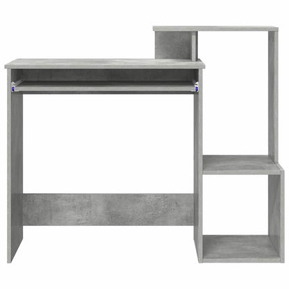 Scrivania Grigio cemento 106 x 41 x 88.5 cm Legno multistrato | homemem39