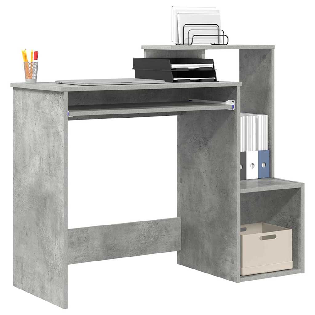 Scrivania Grigio cemento 106 x 41 x 88.5 cm Legno multistrato