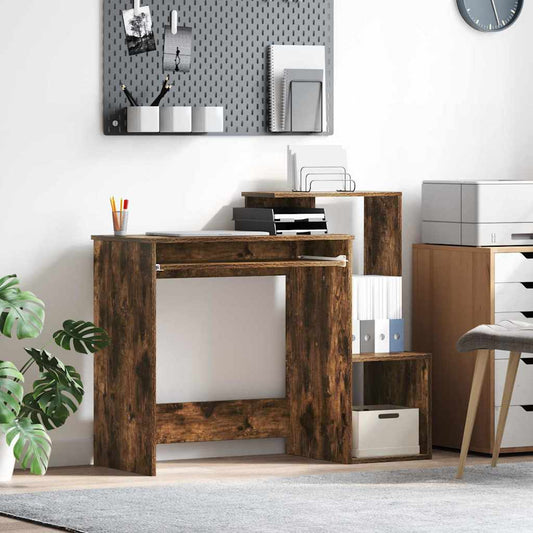 Scrivania Rovere fumé 106 x 41 x 88.5 cm Legno multistrato | homemem39