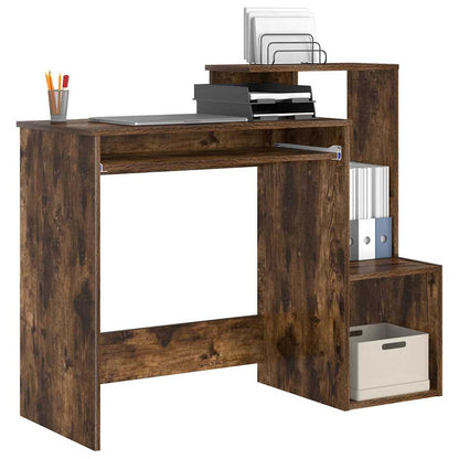 Scrivania Rovere fumé 106 x 41 x 88.5 cm Legno multistrato | homemem39