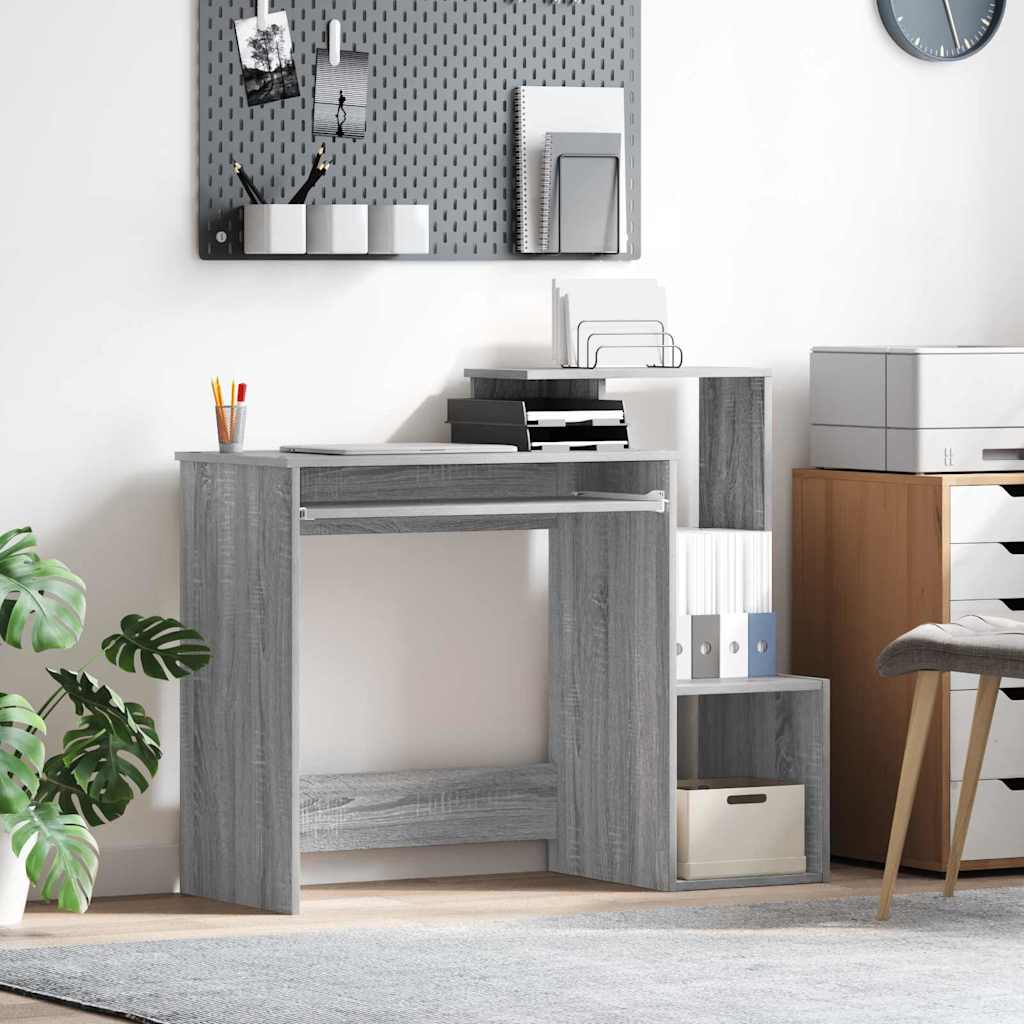 Scrivania Grigio Sonoma 106 x 41 x 88.5 cm Legno multistrato