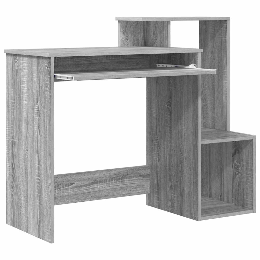 Scrivania Grigio Sonoma 106 x 41 x 88.5 cm Legno multistrato