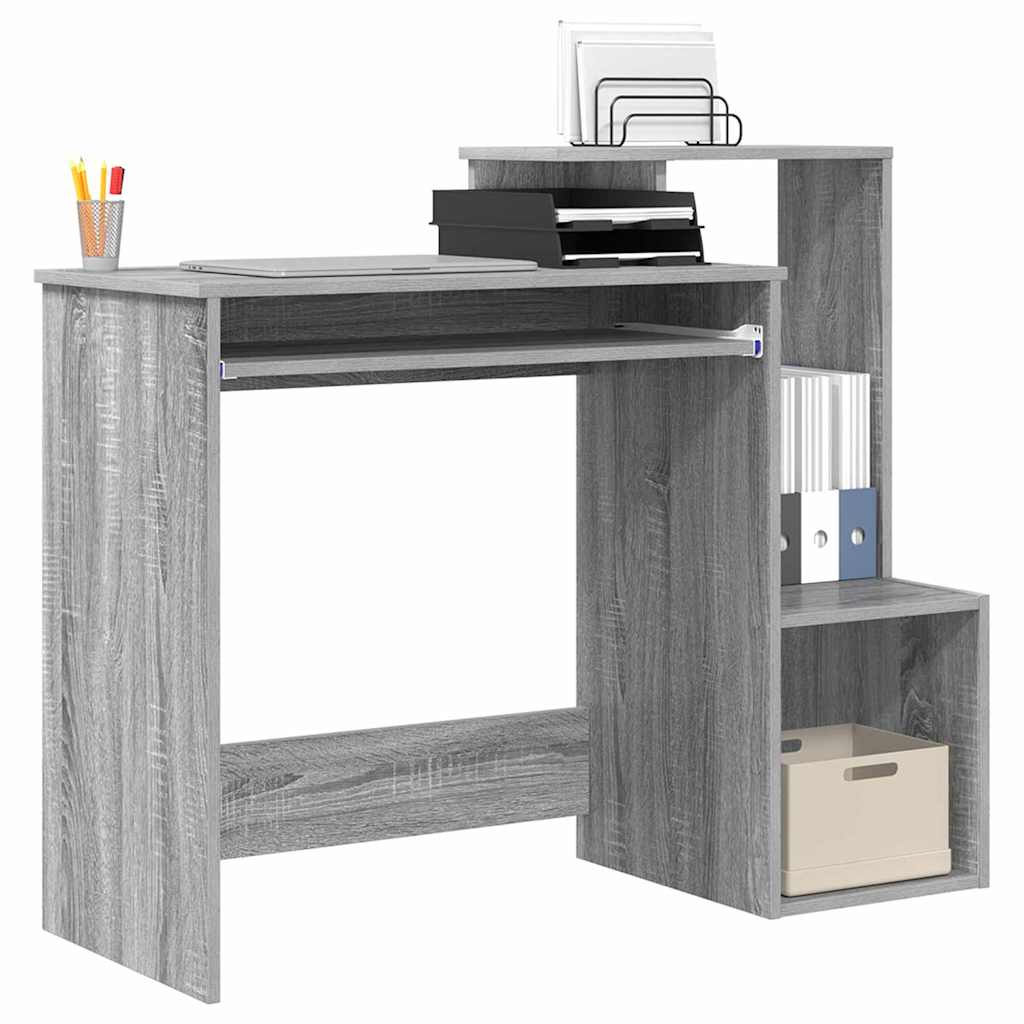 Scrivania Grigio Sonoma 106 x 41 x 88.5 cm Legno multistrato