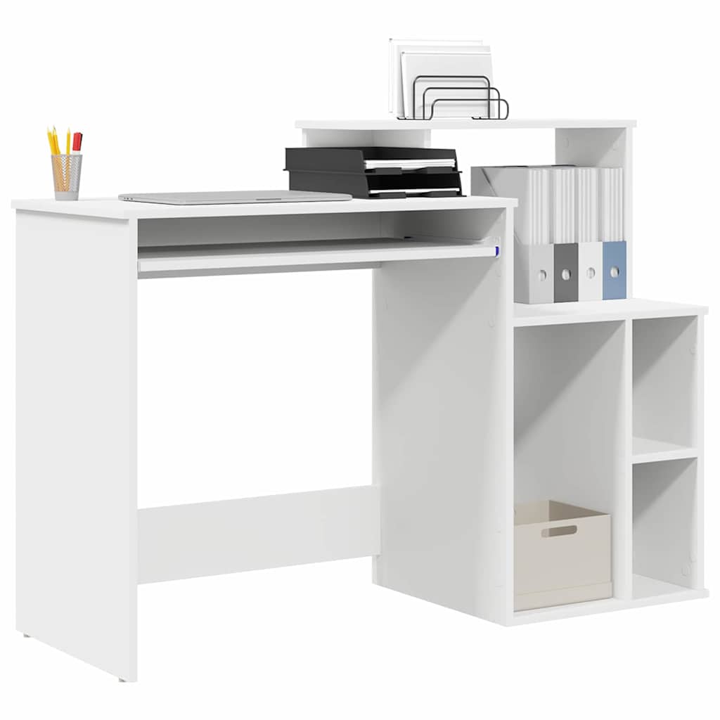 Scrivania Bianco 120,5 x 44 x 88,5 cm Legno multistrato