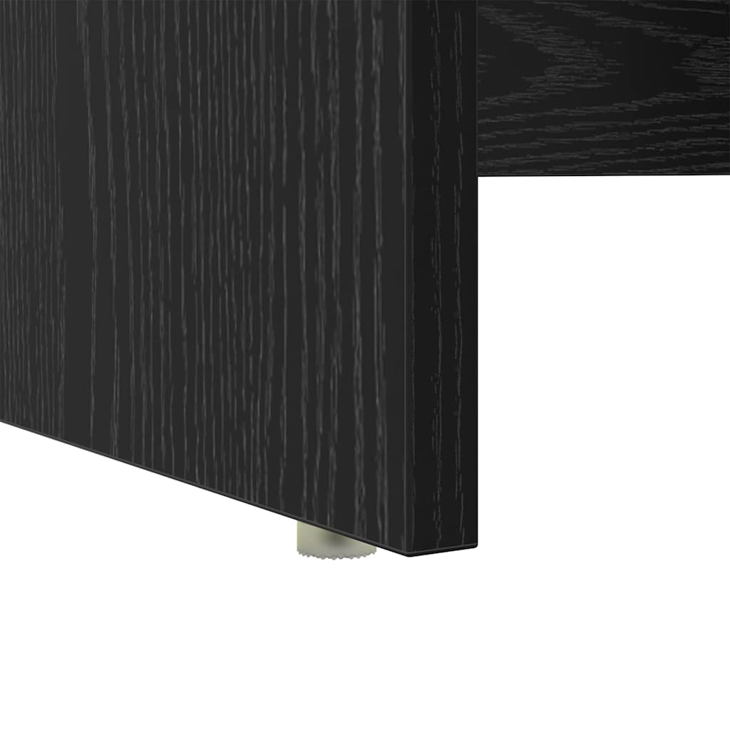 Scrivania Rovere Nero 120,5 x 44 x 88,5 cm Legno multistrato