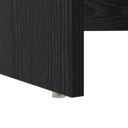 Scrivania Rovere Nero 120,5 x 44 x 88,5 cm Legno multistrato