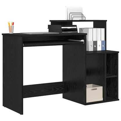 Scrivania Rovere Nero 120,5 x 44 x 88,5 cm Legno multistrato