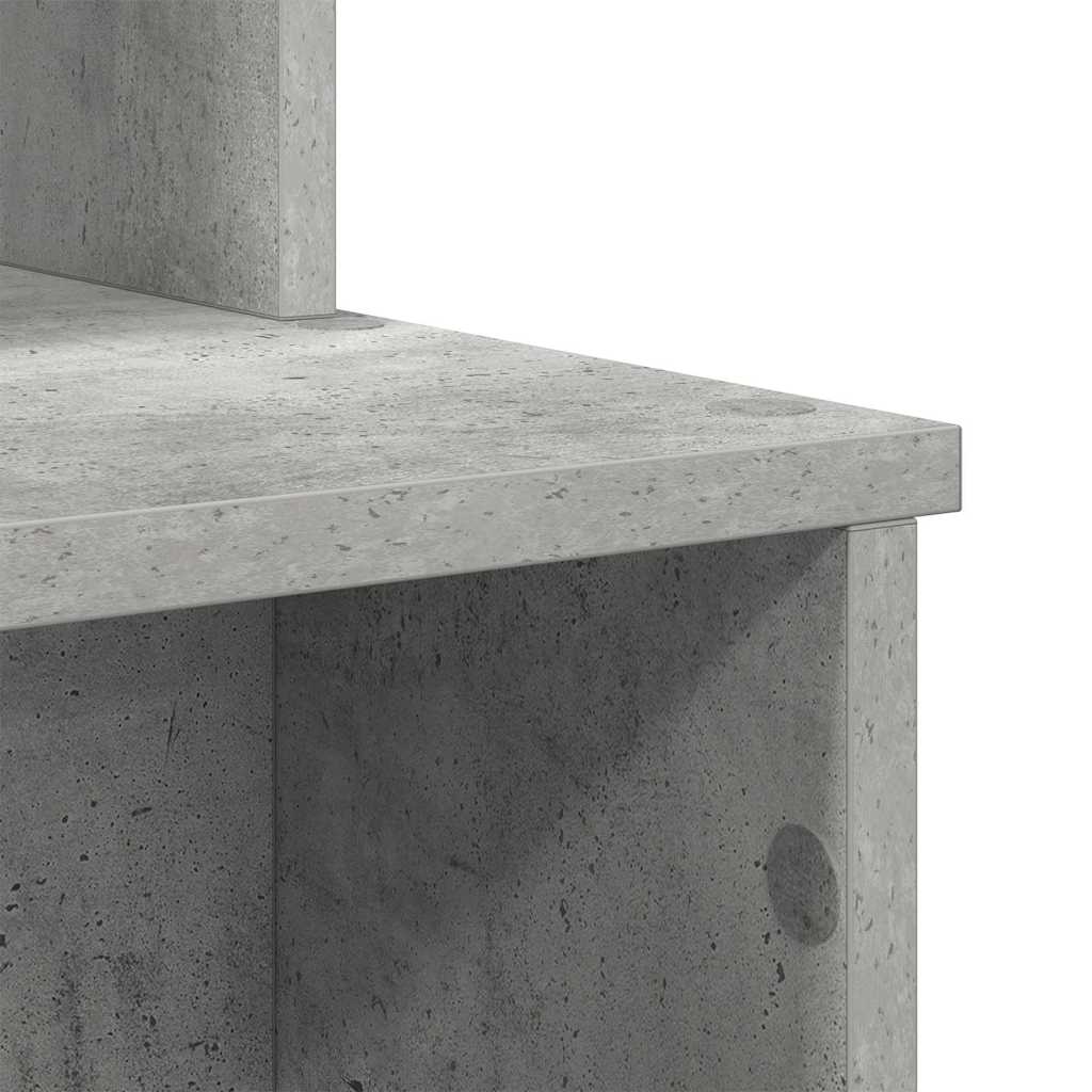 Scrivania Grigio cemento 120,5 x 44 x 88,5 cm Legno multistrato | homemem39