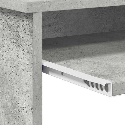 Scrivania Grigio cemento 120,5 x 44 x 88,5 cm Legno multistrato | homemem39