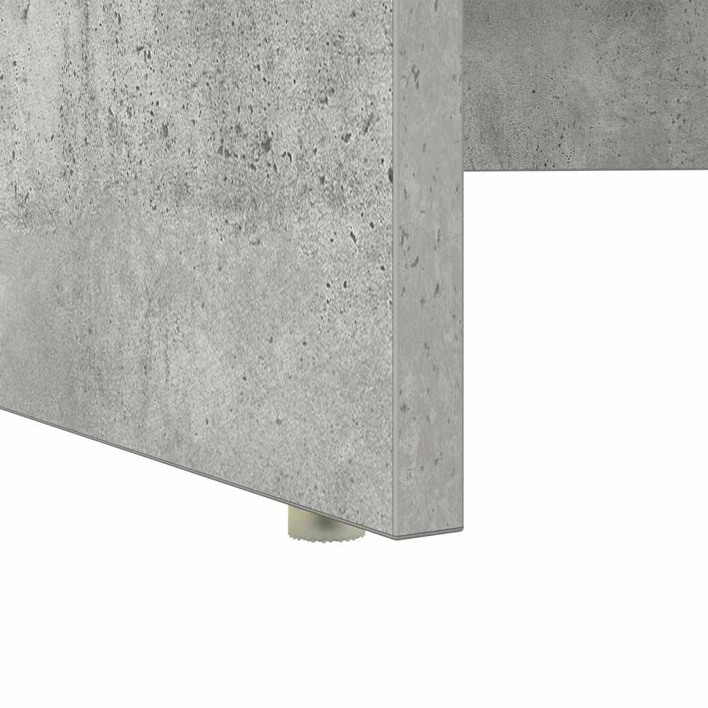 Scrivania Grigio cemento 120,5 x 44 x 88,5 cm Legno multistrato | homemem39
