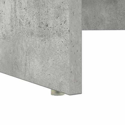 Scrivania Grigio cemento 120,5 x 44 x 88,5 cm Legno multistrato | homemem39