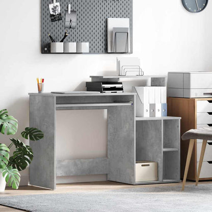 Scrivania Grigio cemento 120,5 x 44 x 88,5 cm Legno multistrato
