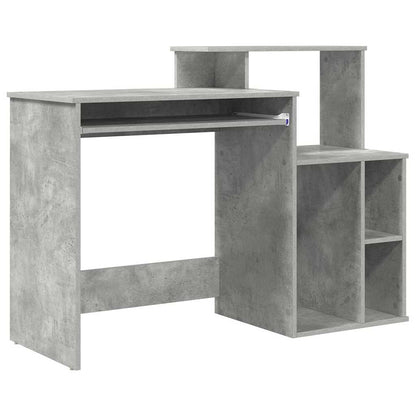 Scrivania Grigio cemento 120,5 x 44 x 88,5 cm Legno multistrato