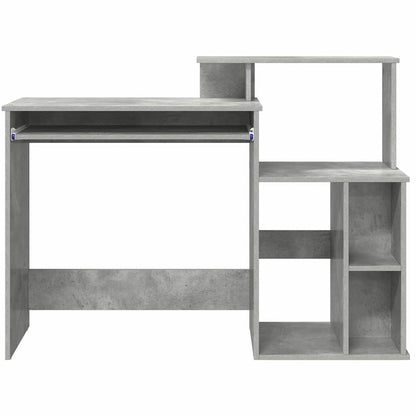 Scrivania Grigio cemento 120,5 x 44 x 88,5 cm Legno multistrato | homemem39