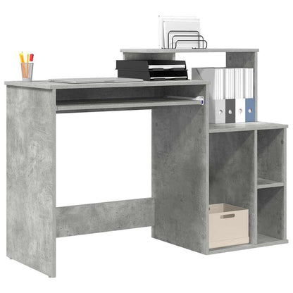 Scrivania Grigio cemento 120,5 x 44 x 88,5 cm Legno multistrato