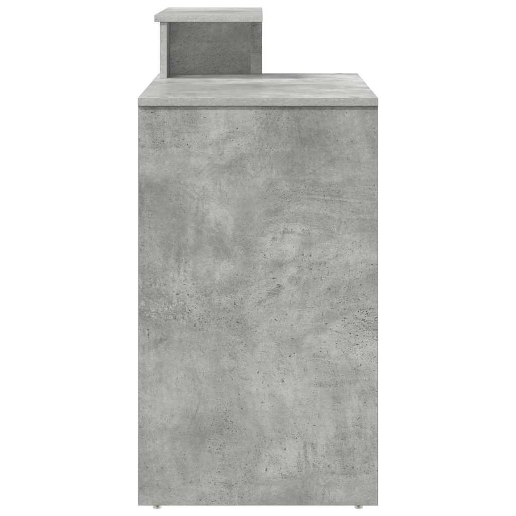 Scrivania Grigio cemento 120,5 x 44 x 88,5 cm Legno multistrato | homemem39
