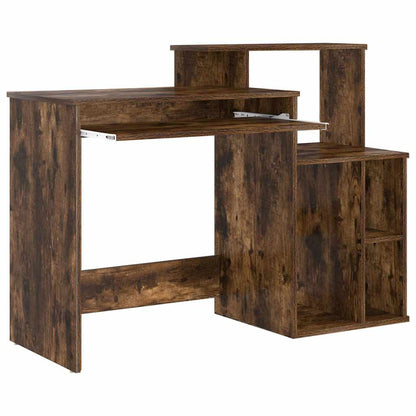 Scrivania Rovere fumé 120,5 x 44 x 88,5 cm Legno multistrato | homemem39