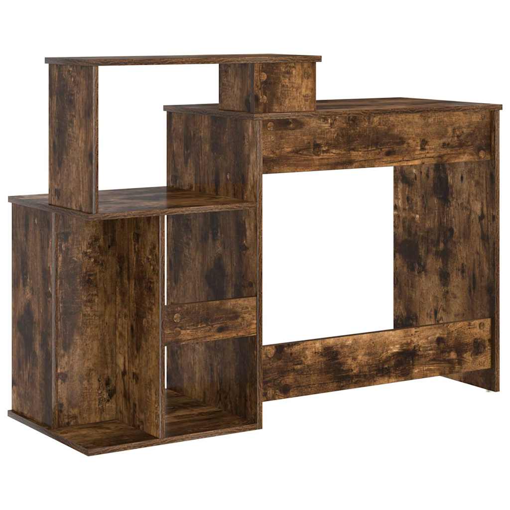 Scrivania Rovere fumé 120,5 x 44 x 88,5 cm Legno multistrato | homemem39