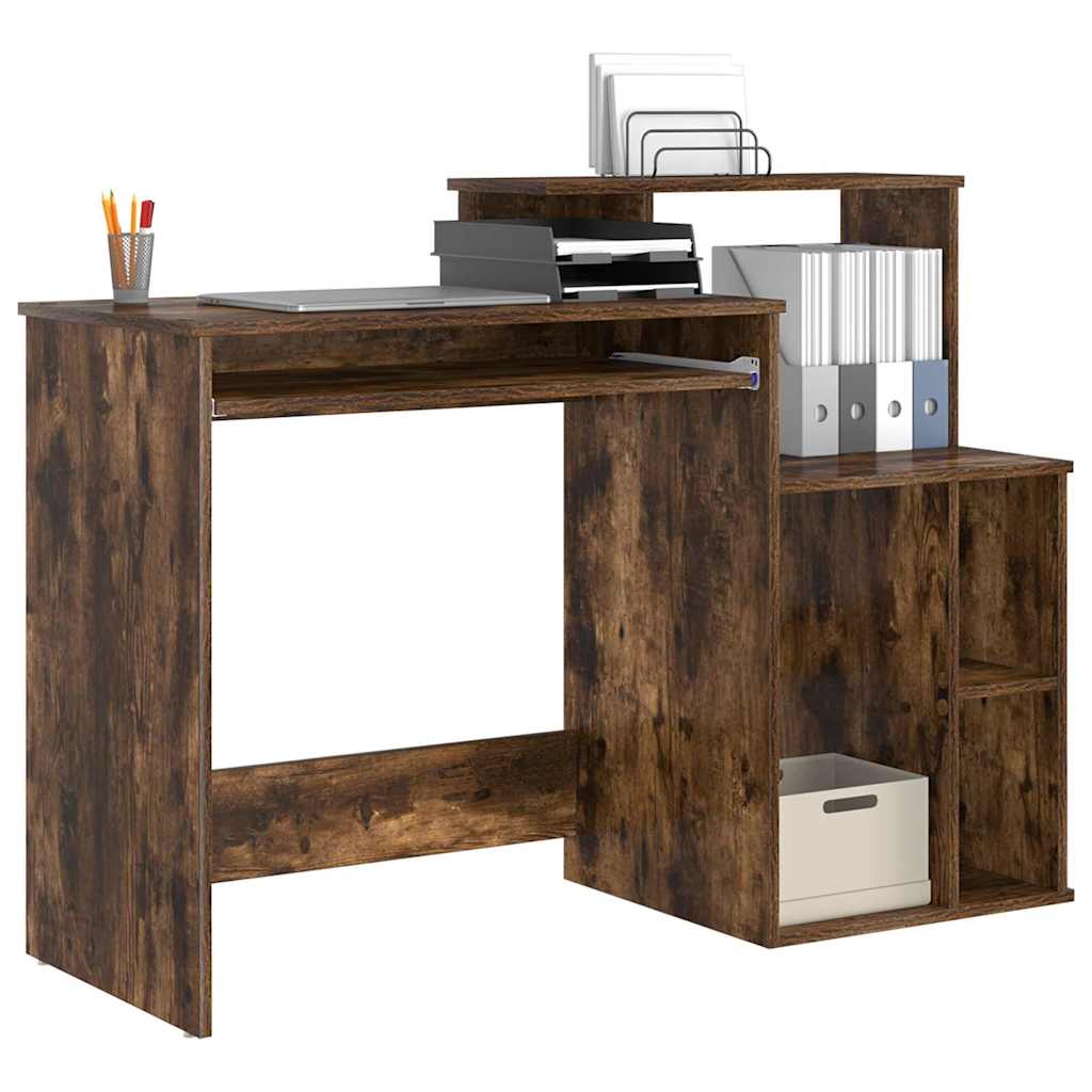 Scrivania Rovere fumé 120,5 x 44 x 88,5 cm Legno multistrato