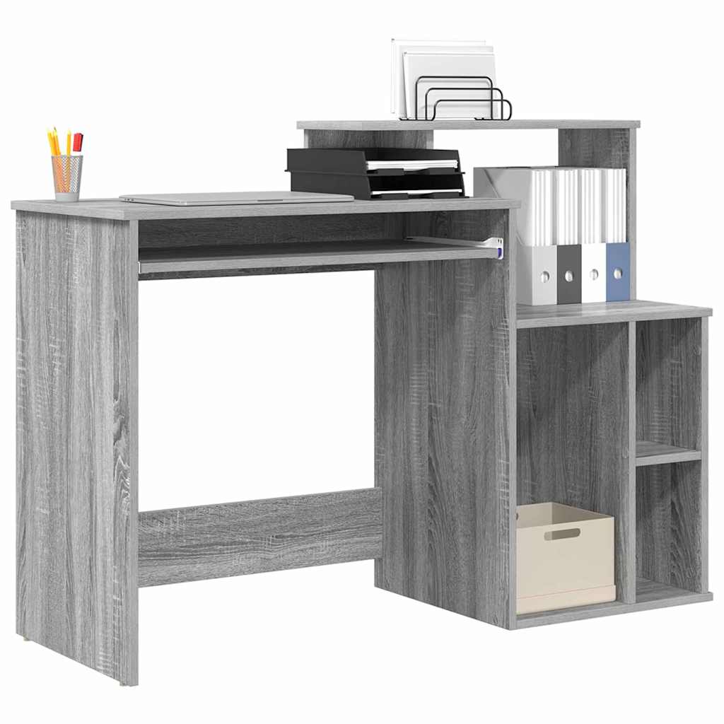 Scrivania Grigio Sonoma 120,5 x 44 x 88,5 cm Legno multistrato | homemem39