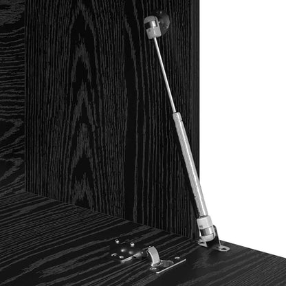 Scrivania Rovere Nero 71,5 x 31,5 x 106,5 cm Legno multistrato | homemem39