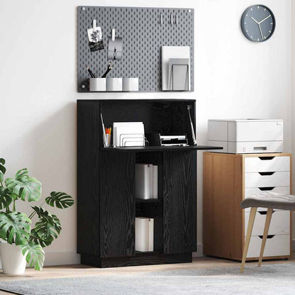 Scrivania Rovere Nero 71,5 x 31,5 x 106,5 cm Legno multistrato