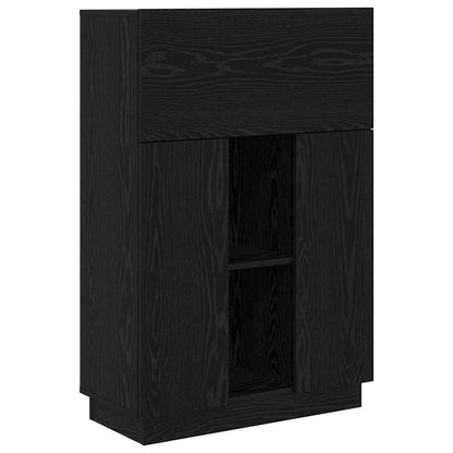 Scrivania Rovere Nero 71,5 x 31,5 x 106,5 cm Legno multistrato | homemem39
