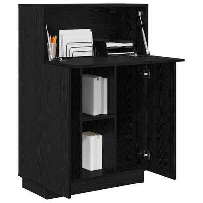 Scrivania Rovere Nero 71,5 x 31,5 x 106,5 cm Legno multistrato | homemem39