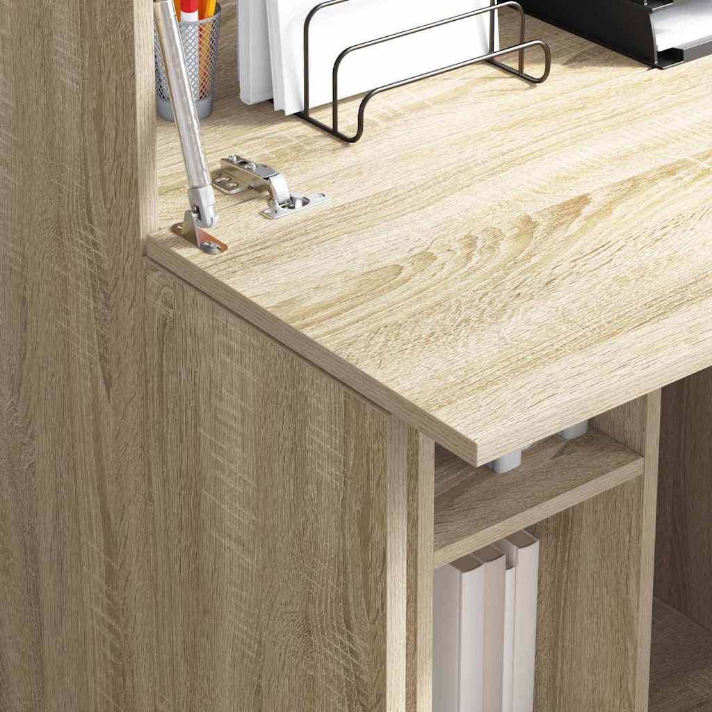 Scrivania con lo scaffale Rovere Sonoma 71,5 x 31,5 x 106,5 cm | homemem39