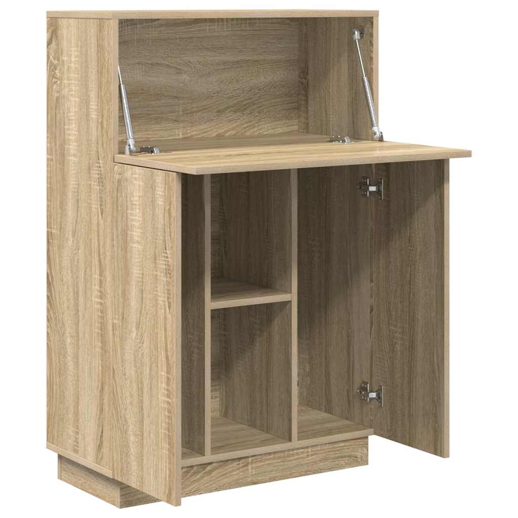 Scrivania con lo scaffale Rovere Sonoma 71,5 x 31,5 x 106,5 cm