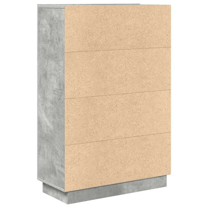 Scrivania con lo scaffale Grigio cemento 71,5 x 31,5 x 106,5 cm | homemem39