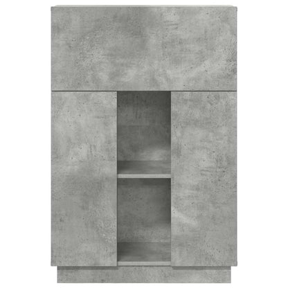 Scrivania con lo scaffale Grigio cemento 71,5 x 31,5 x 106,5 cm | homemem39