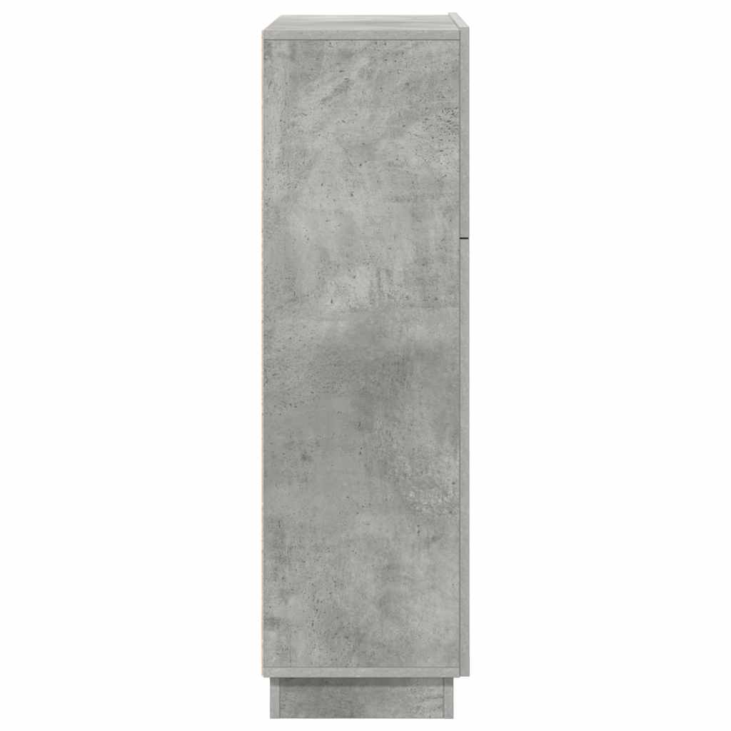 Scrivania con lo scaffale Grigio cemento 71,5 x 31,5 x 106,5 cm | homemem39
