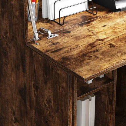 Scrivania Rovere fumé 71,5 x 31,5 x 106,5 cm Legno multistrato | homemem39